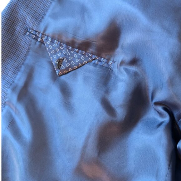 Lauren Ralph Lauren Men’s Big & Tall Blue Suit Jacket Blazer, Sport Coat, 56L - Picture 6 of 11